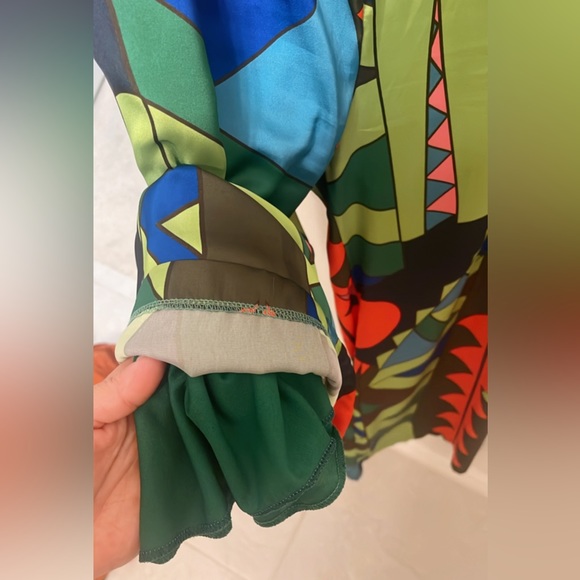 Multicolored geometric pants - Picture 3 of 4